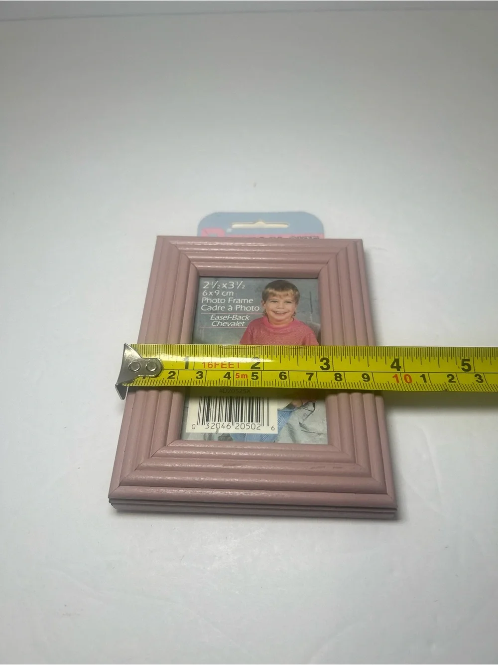 3 Wood Picture Frames 2 x 3 Inch Photo Wooden Photo Frame Assorted Pink & Cream